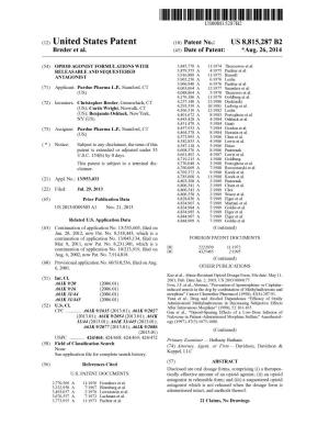 (12) United States Patent (10) Patent No.: US 8,815,287 B2 (US); Curtis