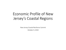 Economic Profile of New Jersey's Coastal Regions