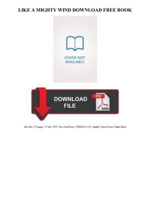 Download Like a Mighty Wind Free Ebook