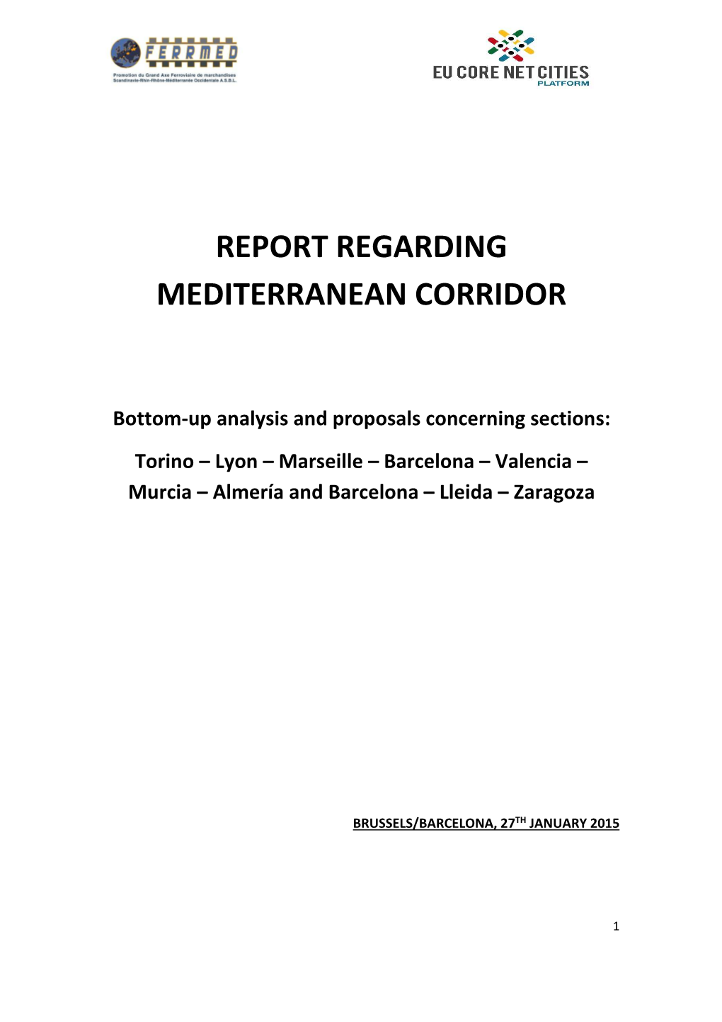 Report Regarding Mediterranean Corridor.Pdf