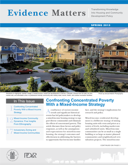 Confronting Concentrated Poverty with a Mixed-Income Strategy