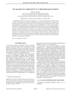 New Spacetimes for Rotating Dust in (2 + 1)-Dimensional General Relativity