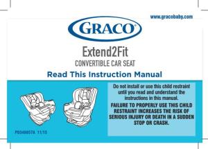 Extend2fit CONVERTIBLE CAR SEAT