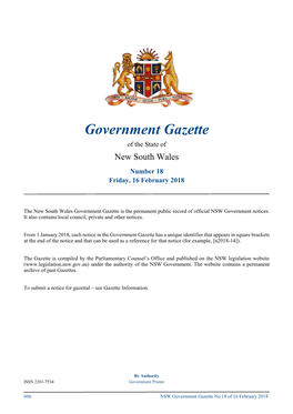 GOVERNMENT GAZETTE – 16 February 2018
