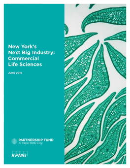 New York's Next Big Industry: Commercial Life Sciences