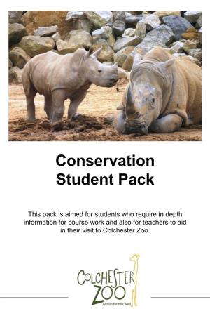 Conservation Student Pack
