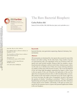 The Rare Bacterial Biosphere