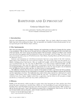 Baritones and Euphoniums*
