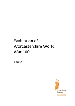 Evaluation of Worcestershire World War 100