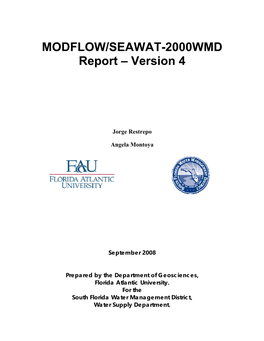 MODFLOW/SEAWAT 2000WMD Report