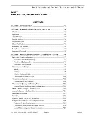 Transit Capacity and Quality of Service Manual—2Nd Edition PART