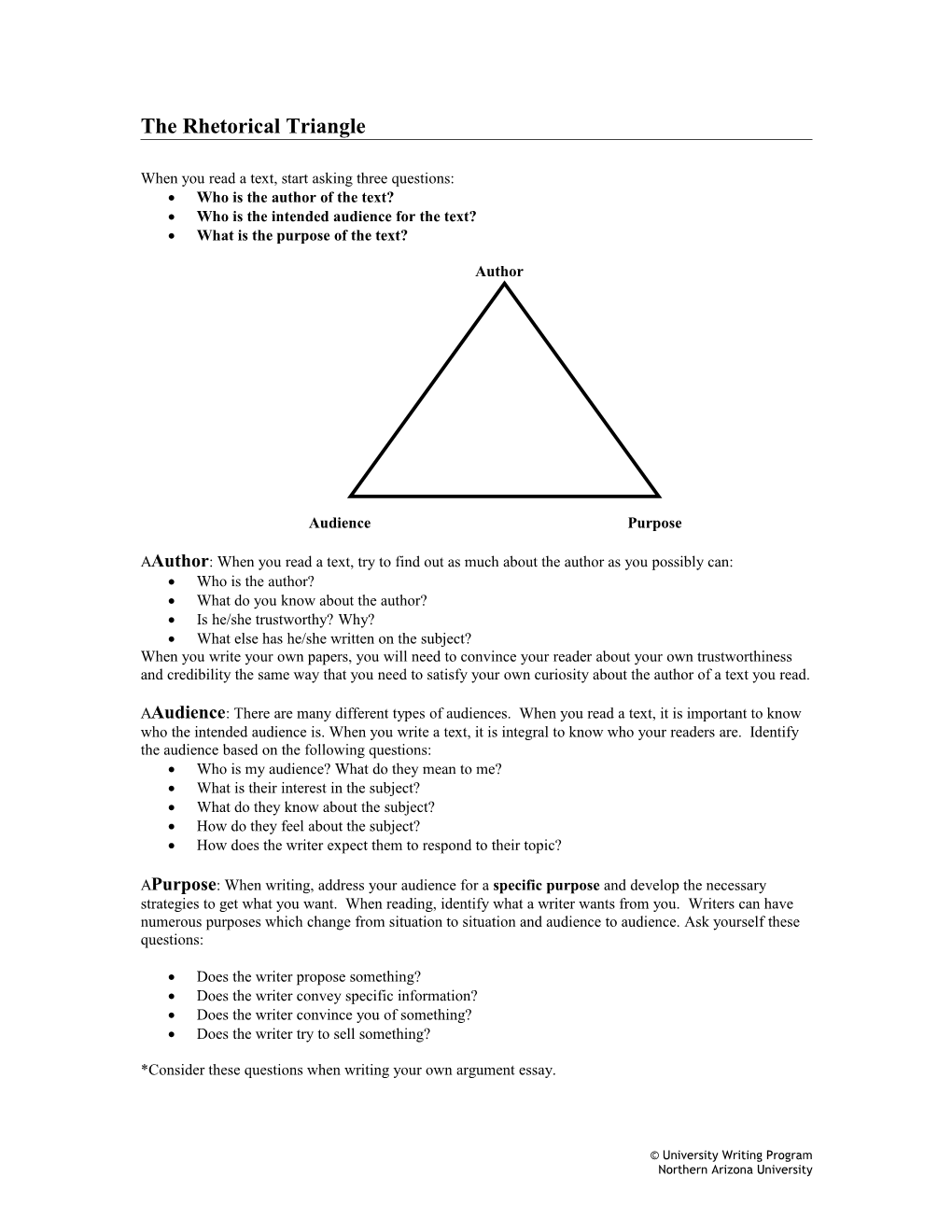 The Rhetorical Triangle s2