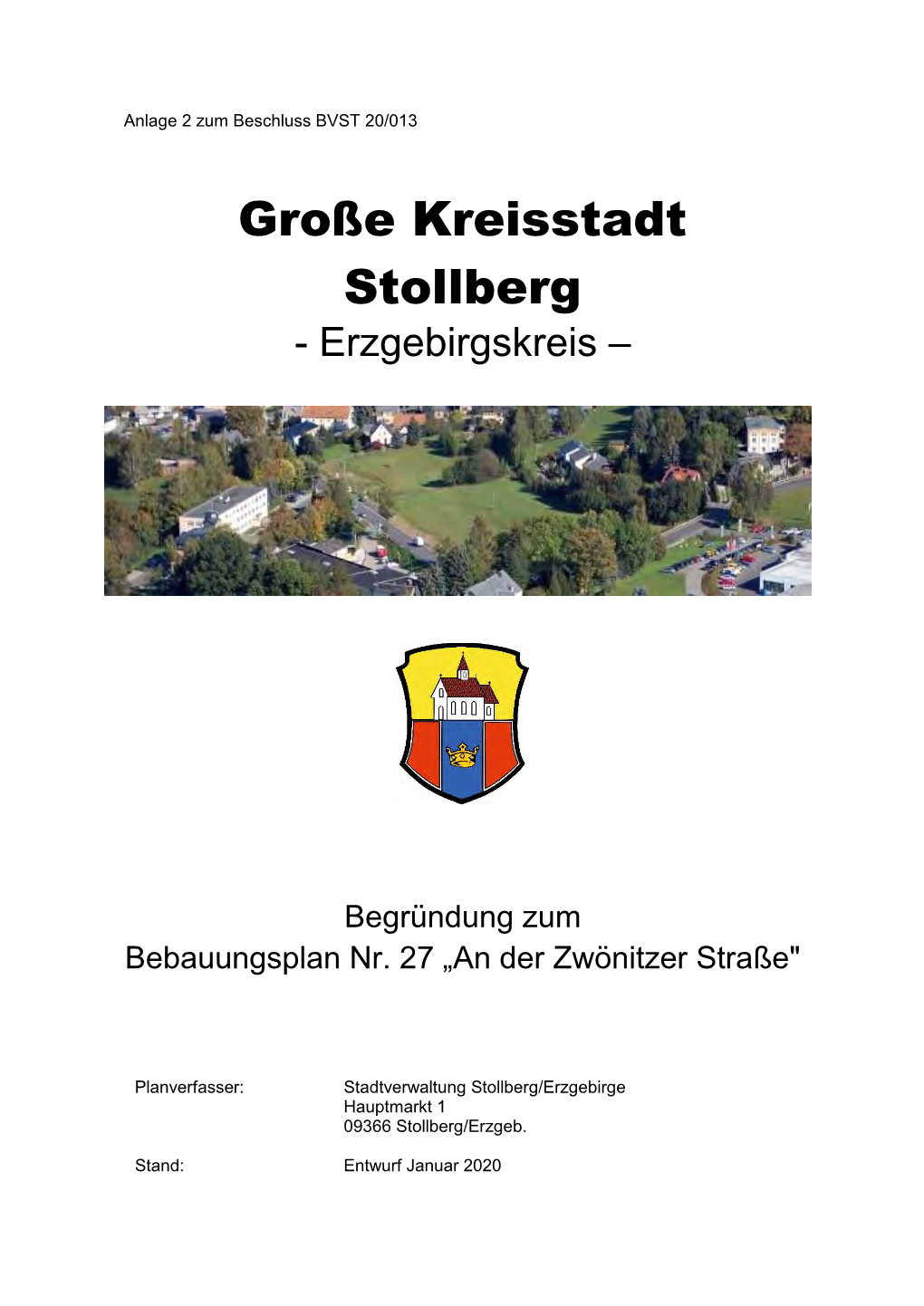 Große Kreisstadt Stollberg - Erzgebirgskreis –