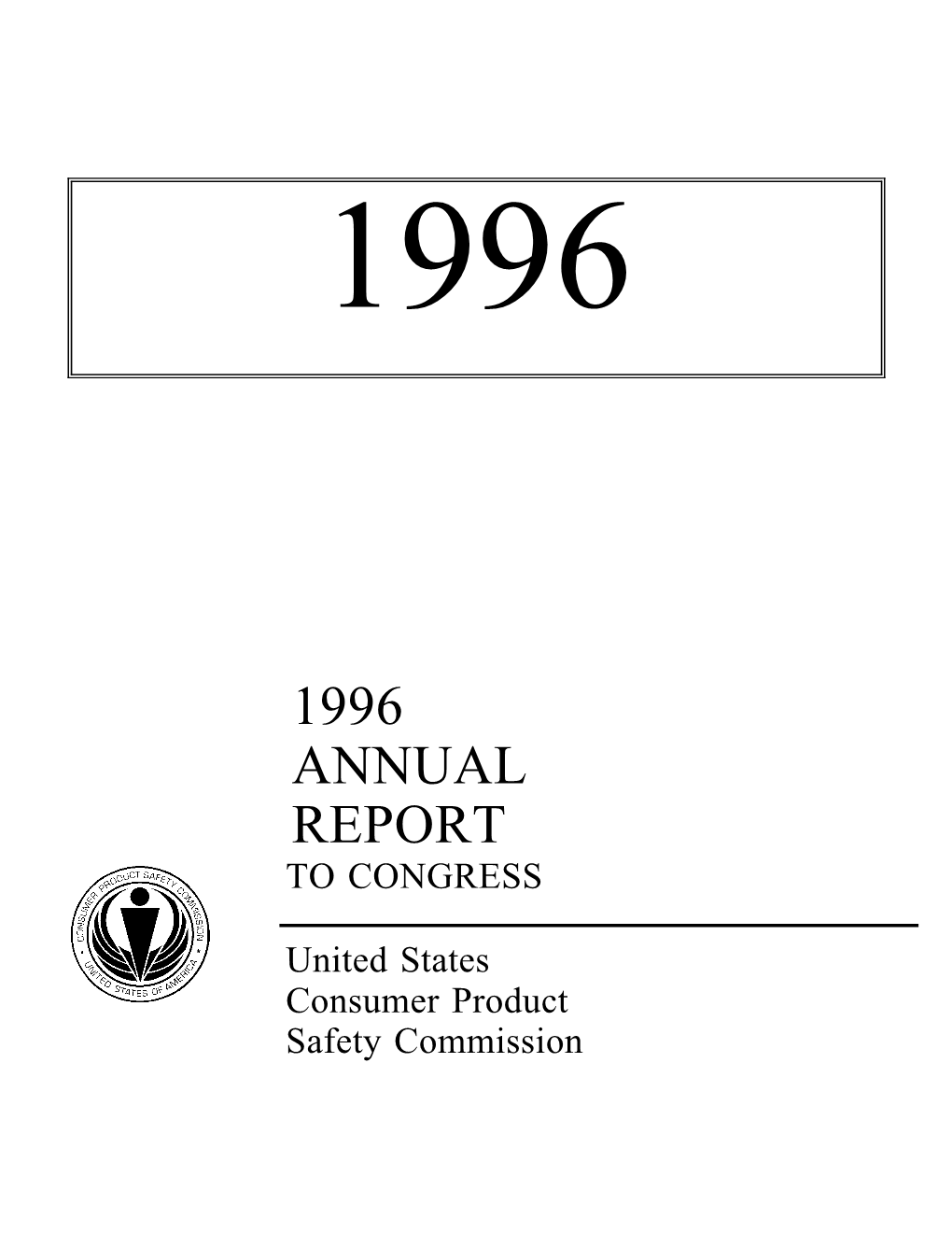 1996 Annual Report to Congress