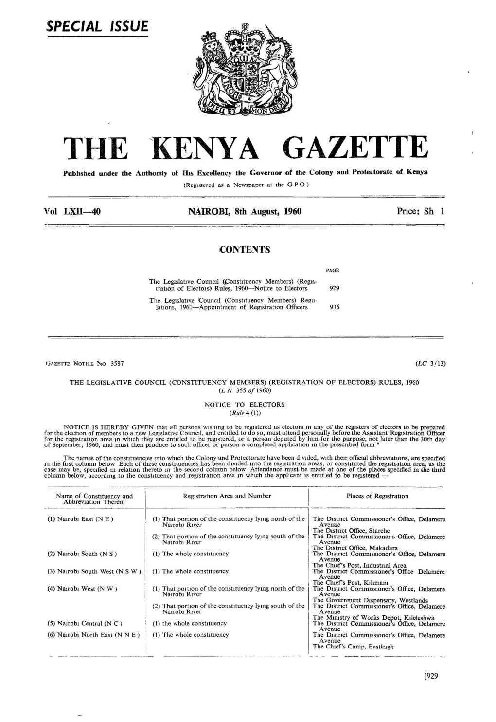 The Kenya Gazette