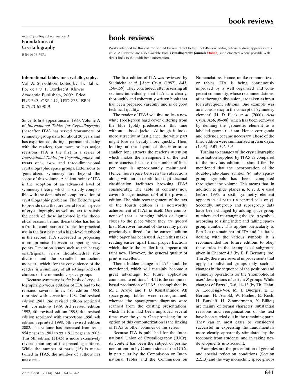 Mathematical Techniques in Crystallography and Materials