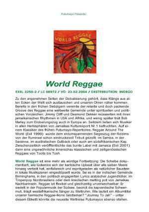 World Reggae EXIL 3250-2 / LC 08972 / VÖ: 23.02.2004 / DISTRIBUTION: INDIGO