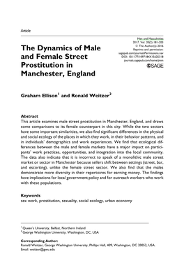 The Dynamics of Male and Female Street Prostitution in Manchester, England