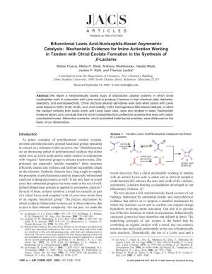 Bifunctional Lewis Acid-Nucleophile-Based