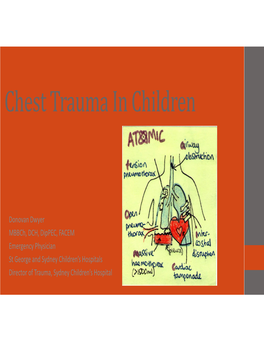 Chest Trauma in Children