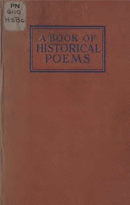 A Book of Historical Poems