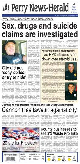 Cannon Files Lawsuit Against City