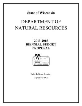 2013-15 Biennial Budget