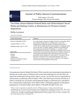 Journal of Public Interest Communications, Vol