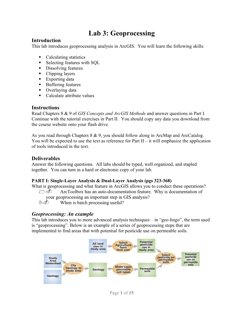 Lab 1: Preparing Data for Analysis and Spatial Analysis