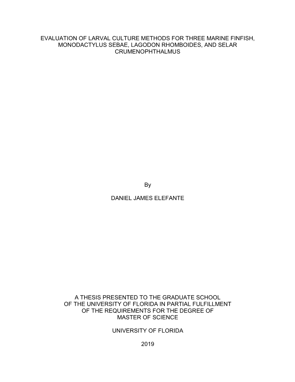 University of Florida Thesis Or Dissertation Formatting