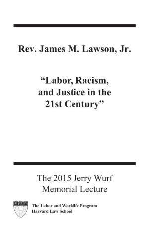 Rev. James M. Lawson, Jr