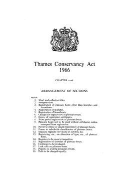 Thames Conservancy Act 1966