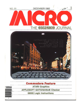 The 6502/6809 Journal