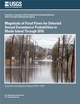 Magnitude of Flood Flows for Selected Annual Exceedance Probabilities in Rhode Island Through 2010