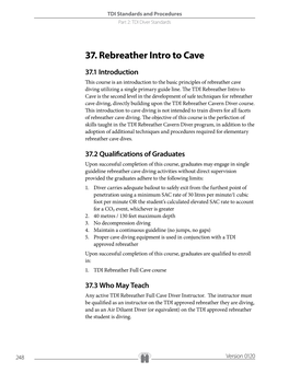 37. Rebreather Intro to Cave