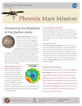 Phoenix Mars Mission
