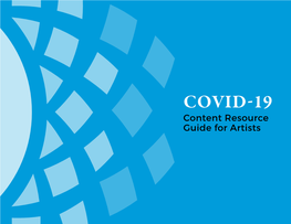 COVID-19 Content Resource Guide for Artists
