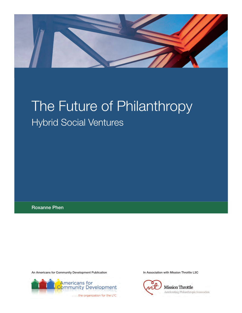 The Future of Philanthropy Hybrid Social Ventures
