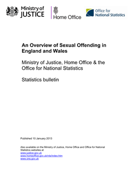 An Overview of Sexual Offending in England and Wales