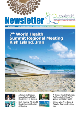 Newsletterth 1 Newsletter 7 World Health Summit Regional Meeting in Kish Island - April 2019