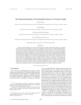 The Mesoscale Dynamics of Freezing Rain Storms Over Eastern Canada