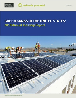 GREEN BANKS in the UNITED STATES: 2018 Annual Industry Report