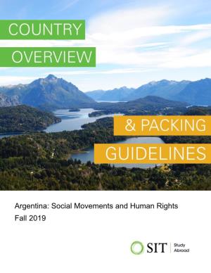 Argentina: Social Movements and Human Rights Fall 2019