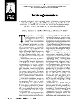 Toxicogenomics