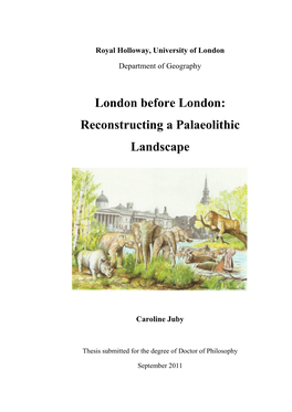 Reconstructing a Palaeolithic Landscape