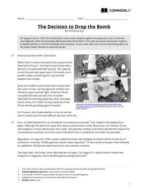The Decision to Drop the Bomb by Ushistory.Org