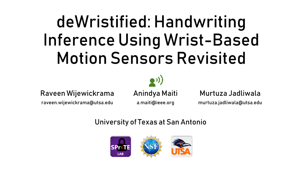 Dewristified: Handwriting Inference Using Wrist-Based Motion Sensors Revisited