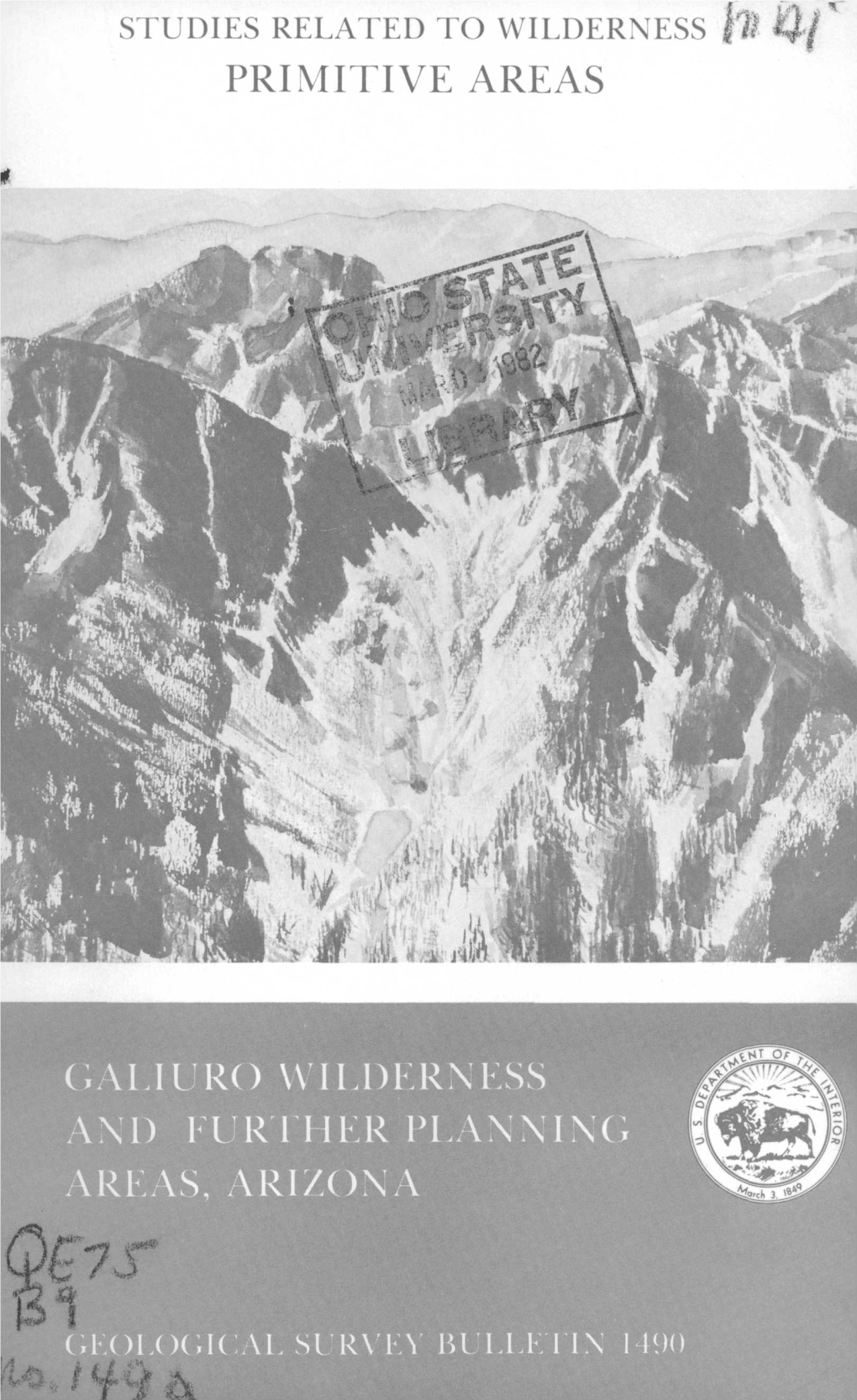 Galiuro Wilderness and Further Planning Areas, Ari/Ona