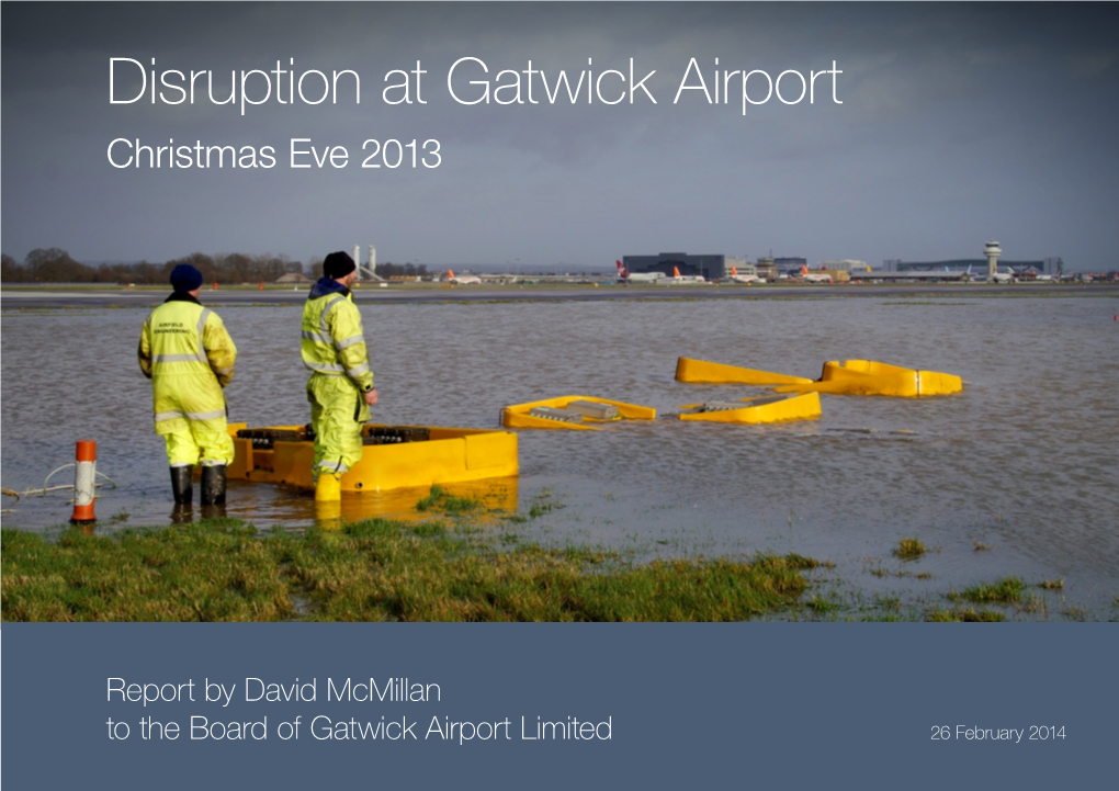 Disruption at Gatwick Airport Christmas Eve 2013