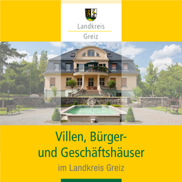Villen, Bürger- Und Geschäftshäuser Im Landkreis Greiz